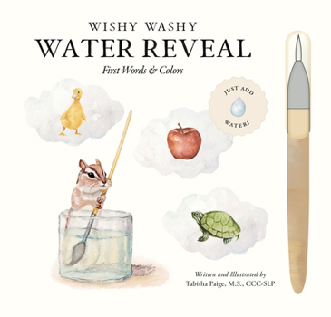 Spiral-bound Wishy Washy (Water Reveal Edition): A Reusable Water Reveal Activity Book Teaching First Words and Colors Book