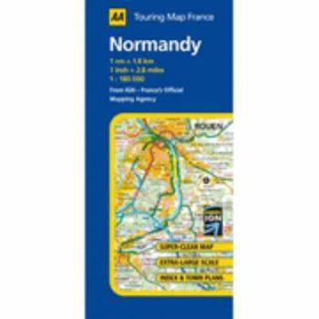 Map Normandy (AA Road Map France) Book