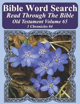 Paperback Bible Word Search Read Through The Bible Old Testament Volume 65: 1 Chronicles #4 Extra Large Print Book