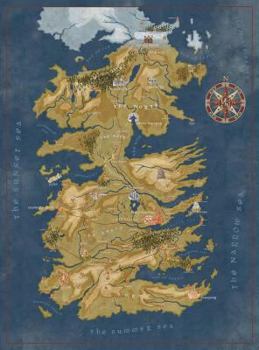Toy Game of Thrones Cersei Westeros Map Puzzle Book