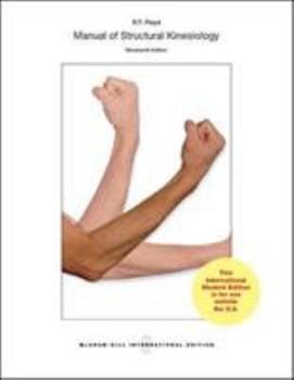Paperback Manual of Structural Kinesiology Paperback Book