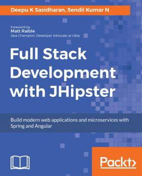 Paperback Full Stack Development with JHipster Book