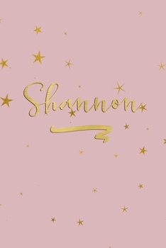 Shannon: Personalized Journal to Write In | Rose Gold Line Journal