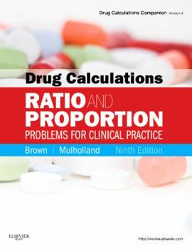 Paperback Drug Calculations: Ratio and Proportion Problems for Clinical Practice Book