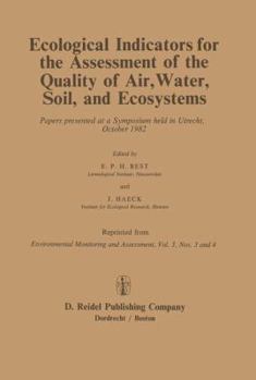 Ecological Indicators for the Assessment of the Quality of Air, Water, Soil and Ecosystems ("Environmental Monitoring & Assessment")