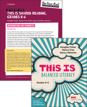 Paperback Bundle: Fisher: This Is Balanced Literacy + Fisher: On-Your-Feet Guide: This Is Shared Reading Book