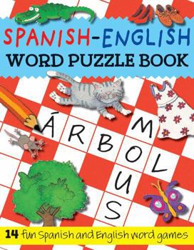 Paperback Word Puzzles Spanish-English Book