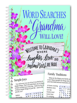 Spiral-bound Word Searches a Grandma Will Love! Book