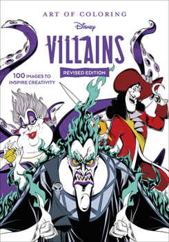 Paperback Art of Coloring: Disney Villains Book