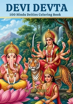 Paperback Devi Devta: 100 Hindu Deities Coloring Book
