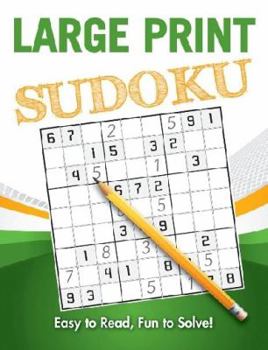 Paperback Large Print Puzzles: Sudoku Book