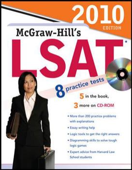 Paperback McGraw-Hill's LSAT with CD-ROM, 2010 Edition Book