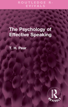 Hardcover The Psychology of Effective Speaking Book