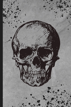 Paperback Skull Notebook: Small Lined Journal / Diary for Men, Women, Boys, Girls Book