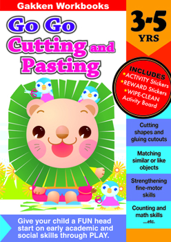 JP Oversized Go Go Cutting and Pasting 3-5 (GakkenWorkbooks) Book