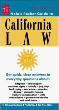 Paperback Nolos Pocket Guide to California Law Book