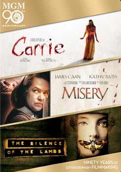 DVD Carrie / Misery / Silence Of The Lambs Book