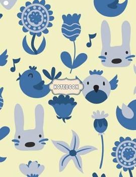 Notebook: Cute bird on yellow cover and Dot Graph Line Sketch pages, Extra large (8.5 x 11) inches, 110 pages, White paper, Sketch, Draw and Paint