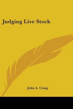 Paperback Judging Live Stock Book