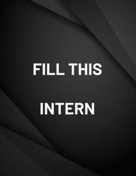 Paperback Intern: Blank Lined Journal for Intern Appreciation Keep Track And Record Daily Notes During Internship Perfect Gift 8.5 *11 i Book