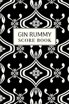 Gin Rummy Score Book: 6x9, 96 pages, Keep Track of Scoring Card Games Black