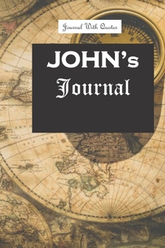 John journal: 6x9 inch Lined journal or diary or notebook to write ideas, study and make plans.