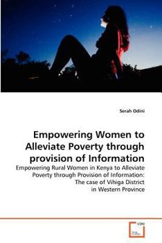 Paperback Empowering Women to Alleviate Poverty through provision of Information Book
