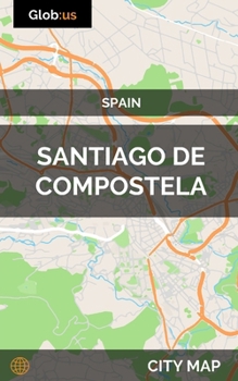 Paperback Santiago de Compostela, Spain - City Map Book