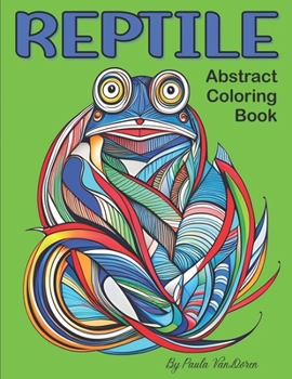 Paperback Reptile Abstract Coloring Book