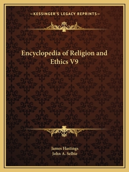 Paperback Encyclopedia of Religion and Ethics V9 Book