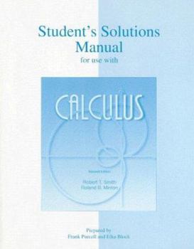 Paperback Student's Solutions Manual for Use with Calculus Book