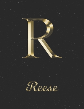 Paperback Reese: 1 Year Daily Planner (12 Months) - Yellow Gold Effect Letter R Initial First Name - 2020 - 2021 - 365 Pages for Planni Book