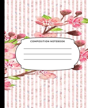 Composition Notebook: Blue Rose, College Ruled Notebook, Lined Journal, 120 Pages, 7.5 X 9.25, Matte Finish Cover, School Subject Book Notes, Student Gift Kids Teenager Adult Teacher