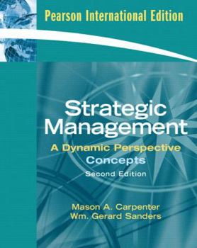 Paperback Strategic Management: A Dynamic Perspective: Concepts Book