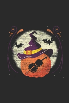 Paperback Halloween Cello: Blank Lined Notebook (6" x 9" - 120 pages) Halloween Themed Notebook for Gift / Daily Activity Journals / Diary Book