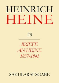Hardcover Briefe an Heine 1837-1841 [German] Book