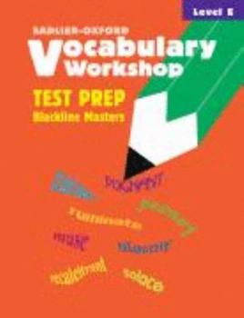 Paperback Test Prep Blackline Masters: Level E Book