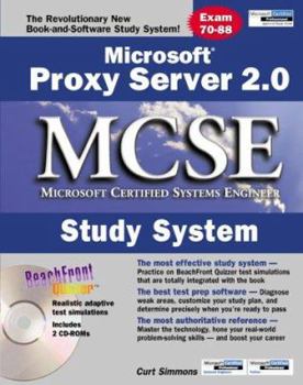 Hardcover Microsoft Proxy Server 2.0 MCSE Study System [With (2)] Book