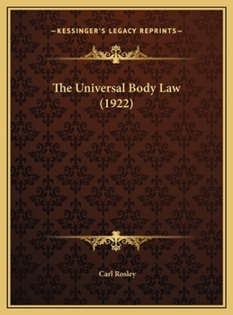 The Universal Body Law