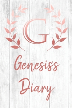 Genesis's Diary: Personalized Diary for Genesis / Journal / Notebook - G Monogram Initial & Name - Great Christmas or Birthday Gift