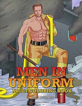 Paperback Men in Uniform Adult Coloring Book