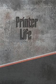 Paperback Printer Life: Personalized Isometric Dot Notebook 120 Pages 6x9 Book