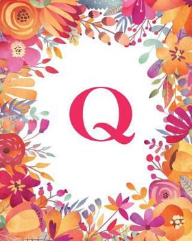 Paperback Q: Monogram Initial Q Notebook, Wide-Ruled Lined Composition Journal for Women, Girls and School for note-taking, diary, Book