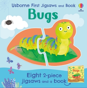 Paperback Usborne First Jigsaws and Book: Bugs Book