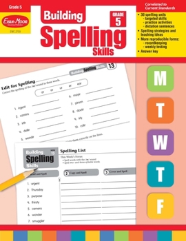 Paperback Building Spelling Skills, Grade 5 Teacher Edition Book