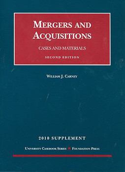 Paperback Mergers and Acquisitions, Cases and Materials, 2d, 2010 Supplement Book