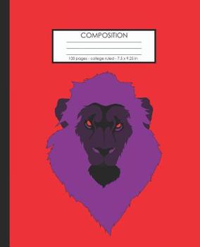 Paperback Composition: 100 pages college ruled 7.5 x 9.25 in Book
