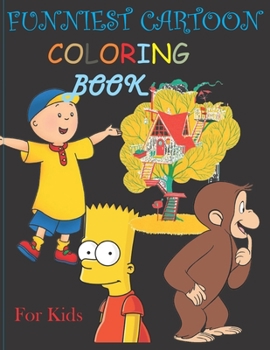 Paperback Funniest cartoon coloring books for kids: Simpsons coloring books Book