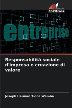 Paperback Responsabilità sociale d'impresa e creazione di valore [Italian] Book