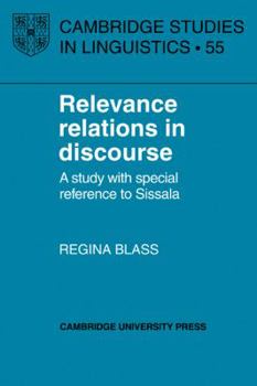 Paperback Relevance Relations in Discourse Book